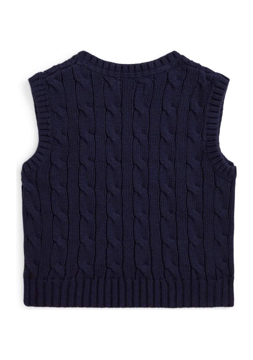 Baby Boys Cable-Knit Cotton Sweater Vest