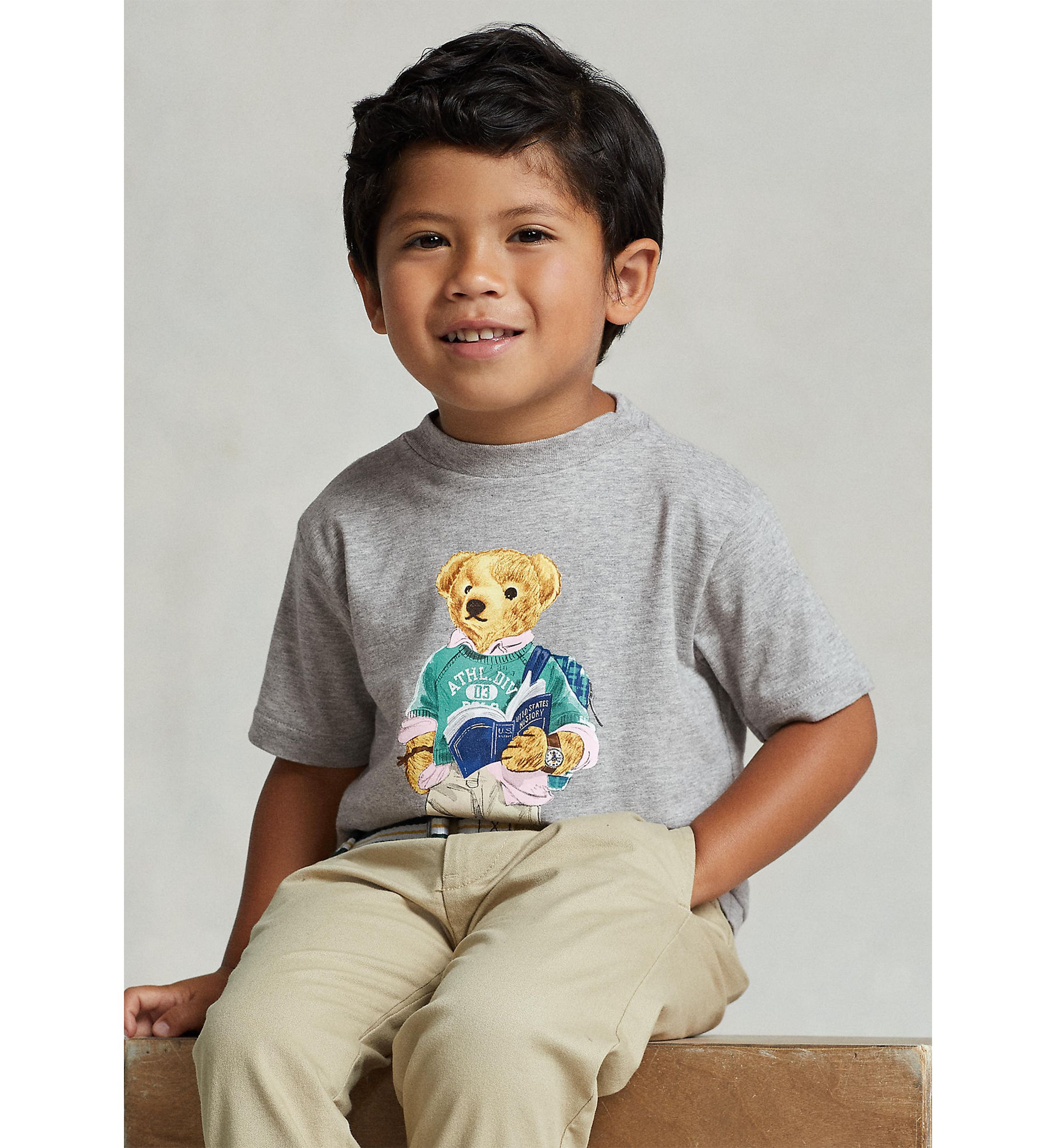 Toddler Boys Polo Bear Cotton Jersey Graphic T-Shirt