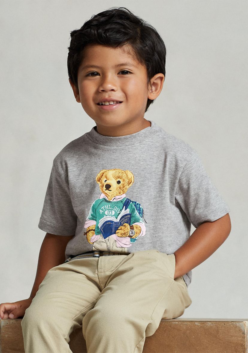 Toddler Boys Polo Bear Cotton Jersey Graphic T-Shirt