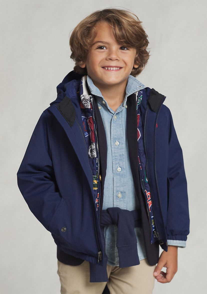 Toddler Boys/Toddler Girls P-Layer 1 Water-Repellent Hooded Jacket