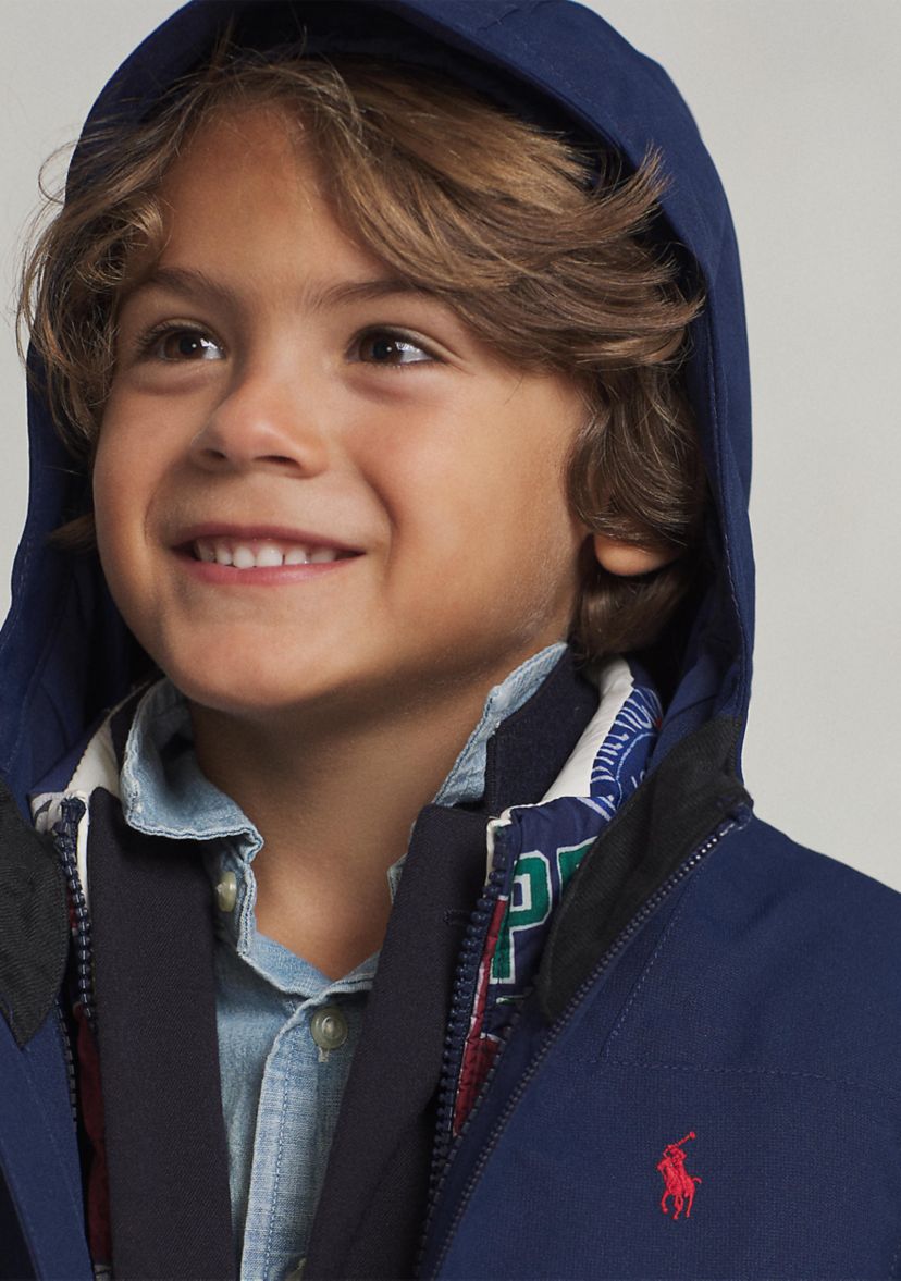 Toddler Boys/Toddler Girls P-Layer 1 Water-Repellent Hooded Jacket