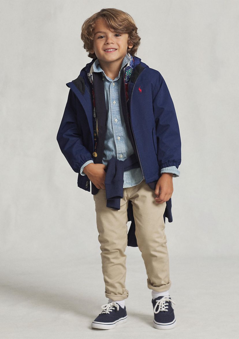 Toddler Boys/Toddler Girls P-Layer 1 Water-Repellent Hooded Jacket