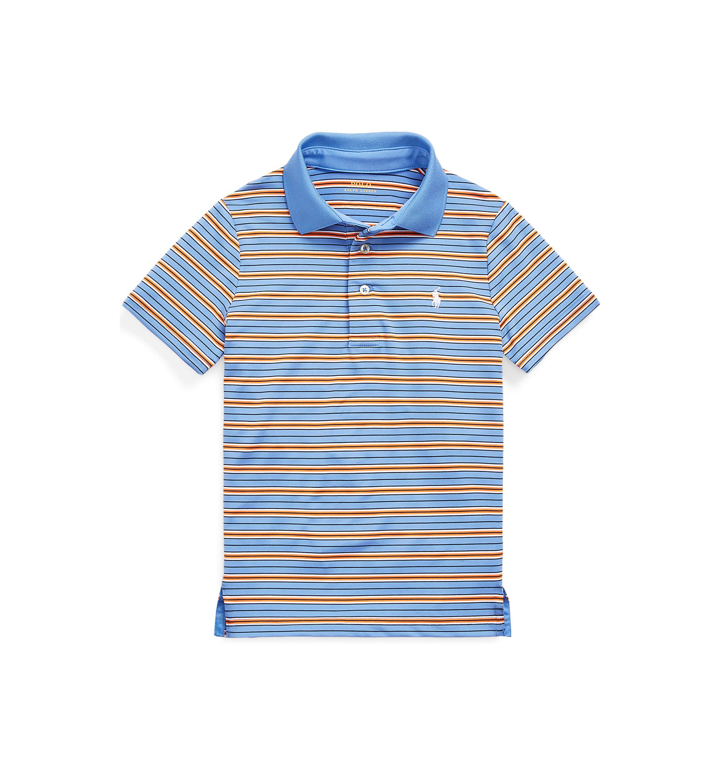 Toddler Boys Striped Performance Jersey Polo Shirt