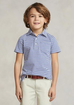 Ralph Lauren Childrenswear Toddler Boys Striped Cotton Jersey Polo Shirt