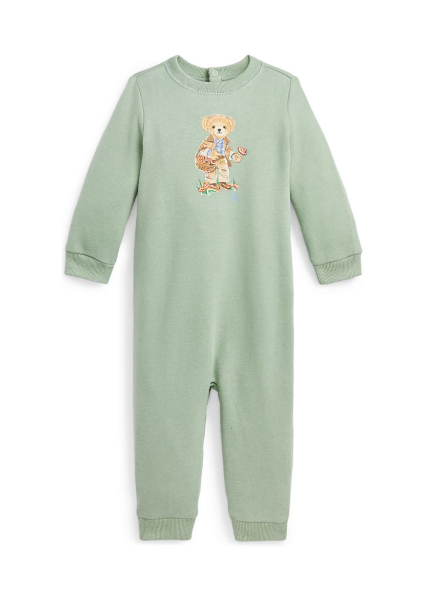 Baby Boys Polo Bear Fleece Coverall