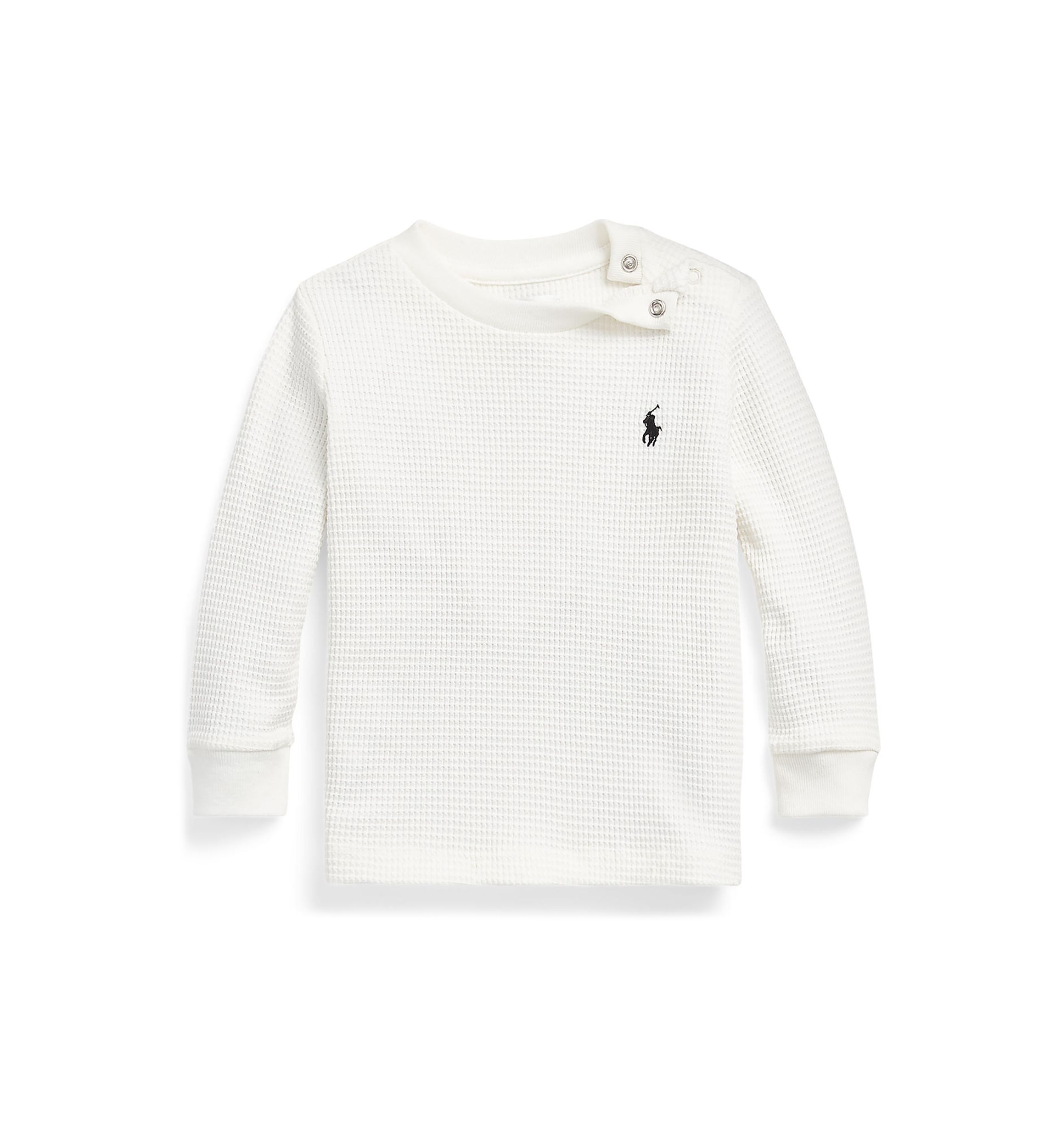 Baby Boys Waffle Knit Cotton Long Sleeve T-Shirt