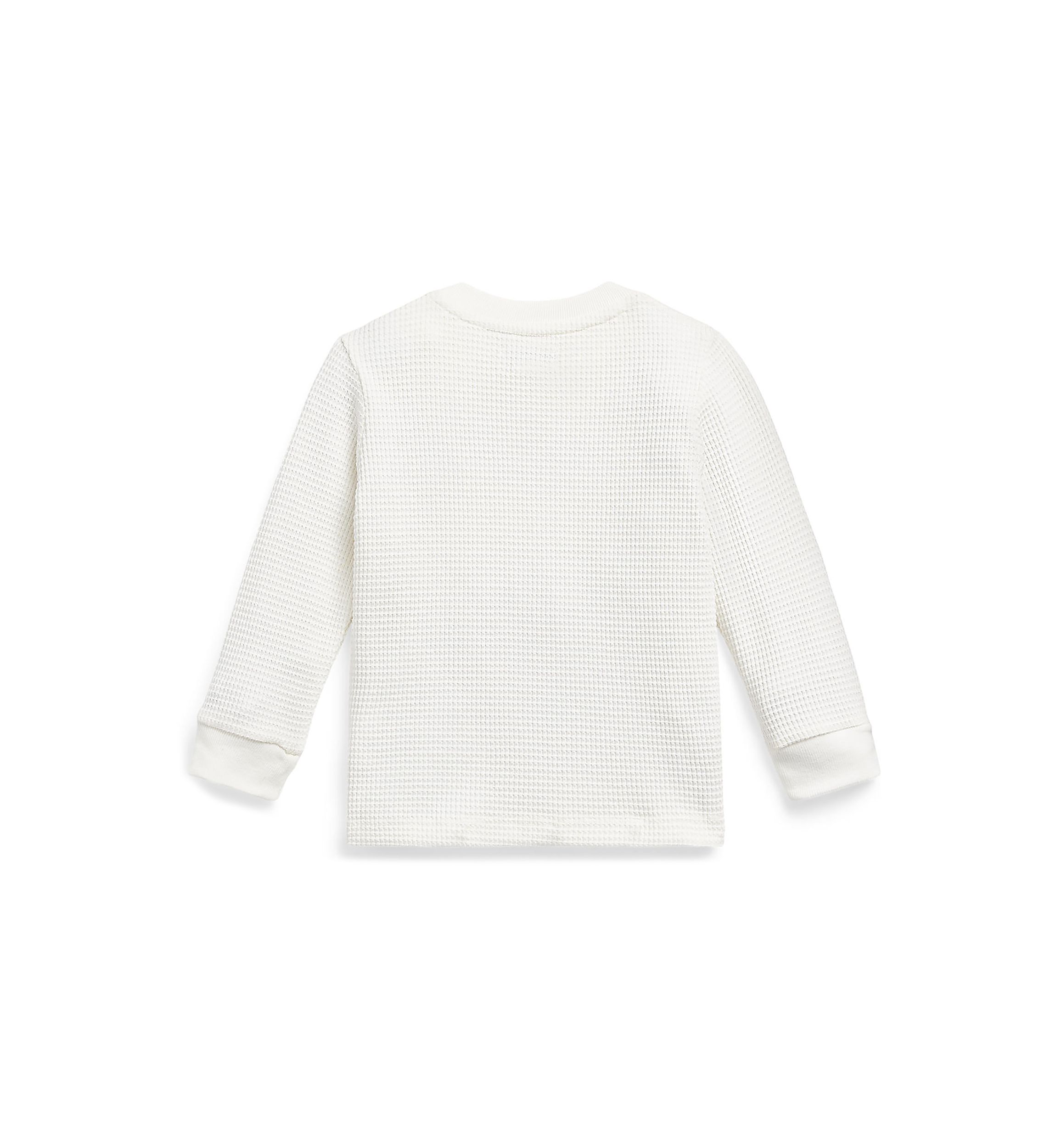 Baby Boys Waffle Knit Cotton Long Sleeve T-Shirt