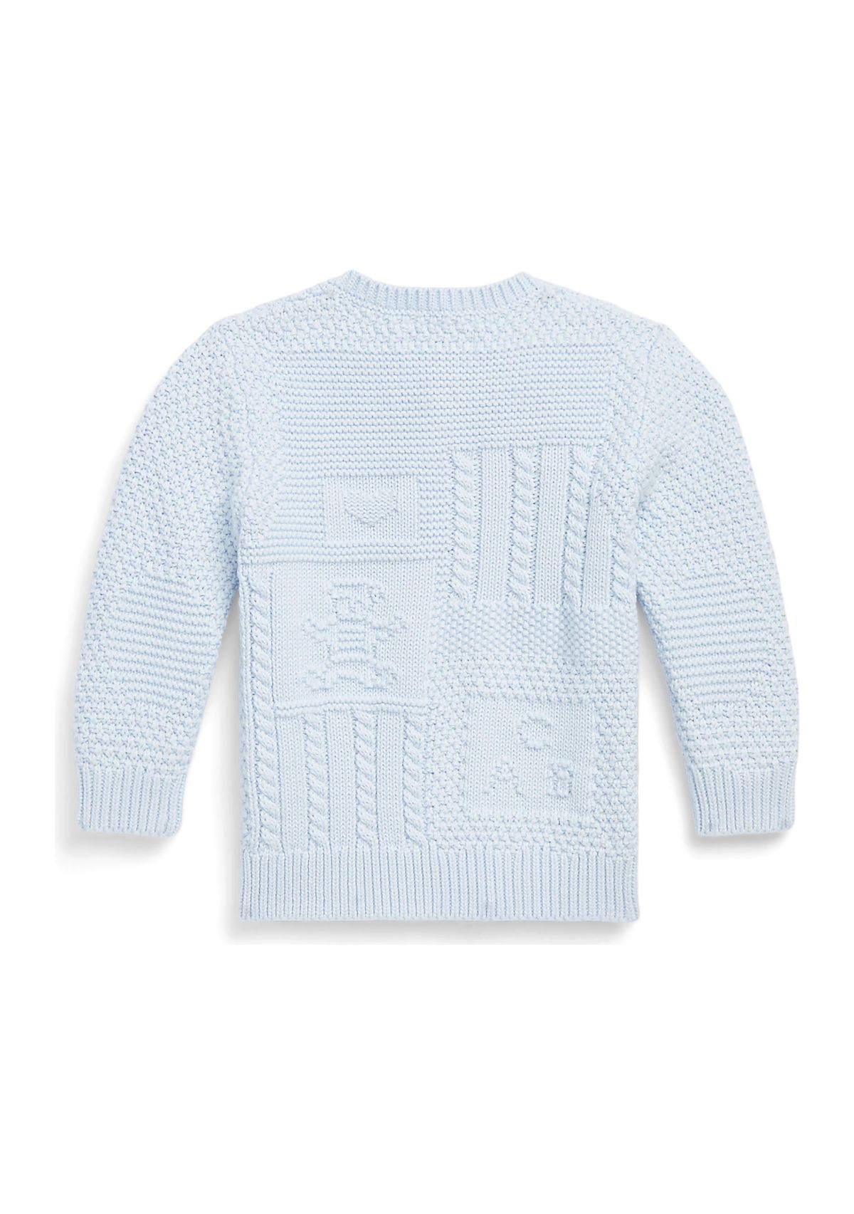 Baby Boys Contrast Knit Organic Cotton Cardigan