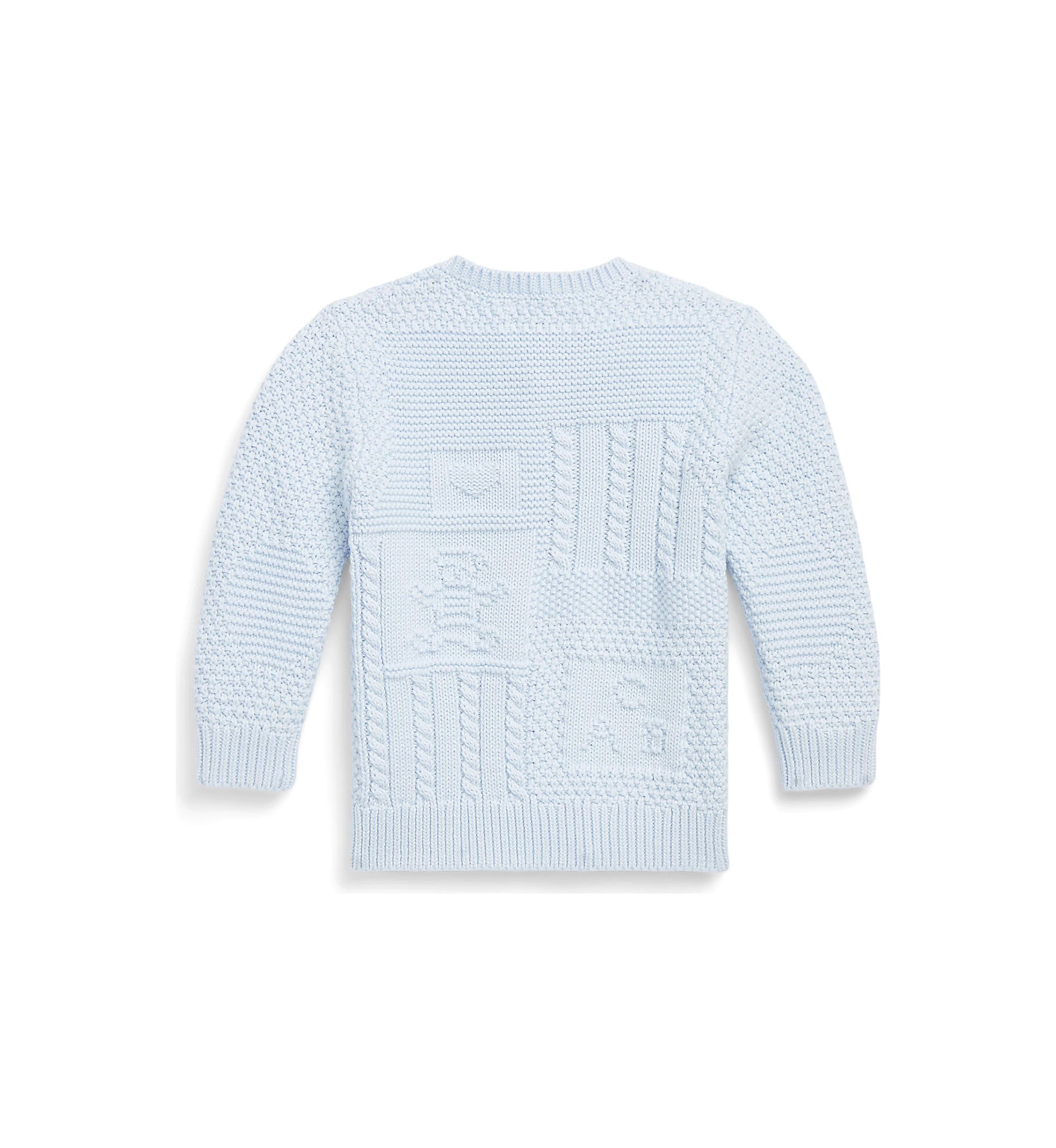 Baby Boys Contrast Knit Organic Cotton Cardigan