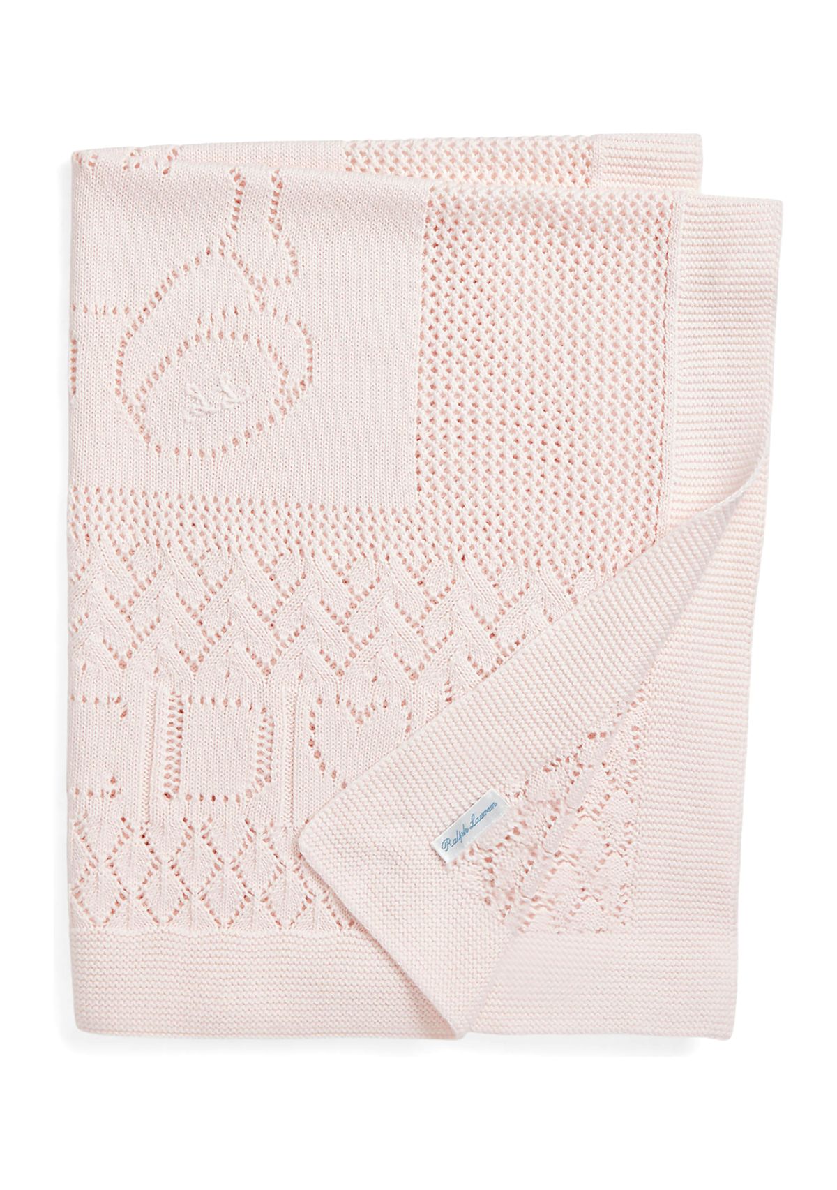 Baby Boys Pointelle Knit Organic Cotton Blanket
