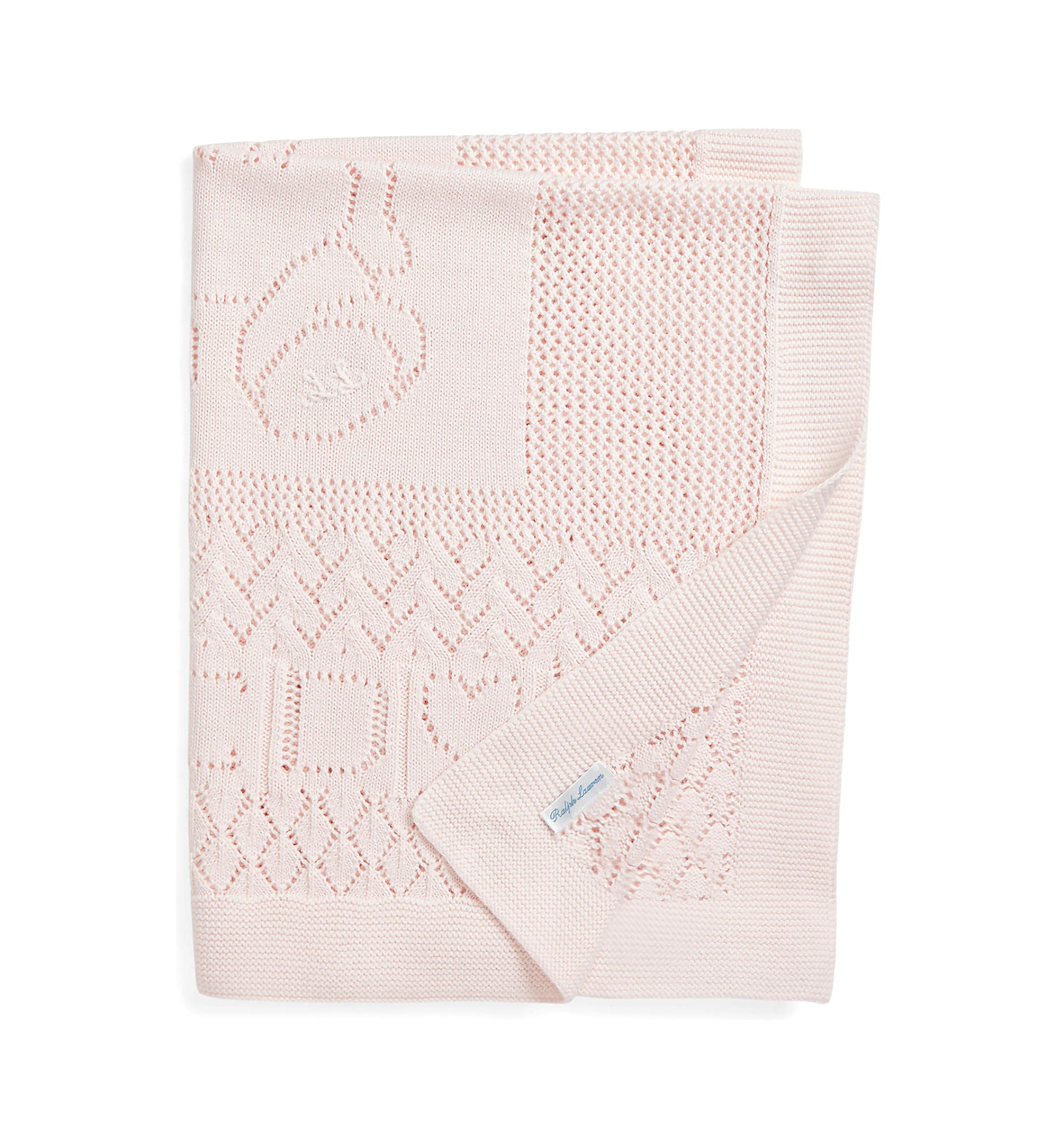 Baby Boys Pointelle Knit Organic Cotton Blanket