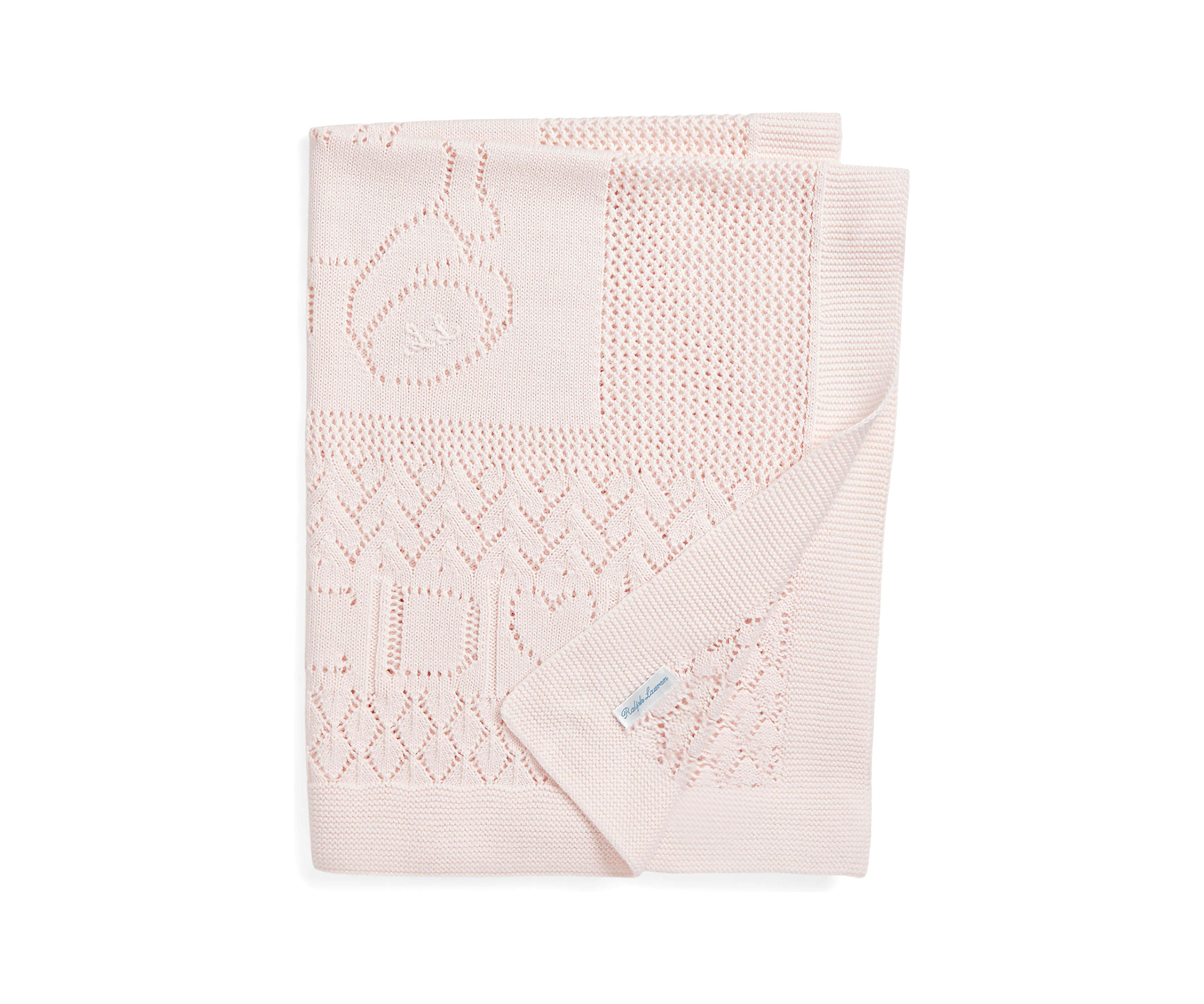 Baby Boys Pointelle Knit Organic Cotton Blanket