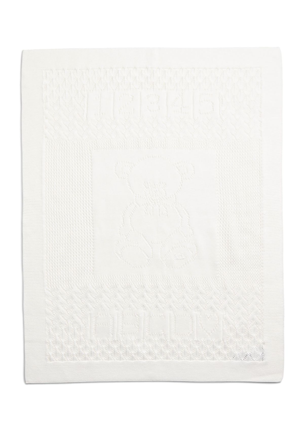 Baby Boys Pointelle Knit Organic Cotton Blanket