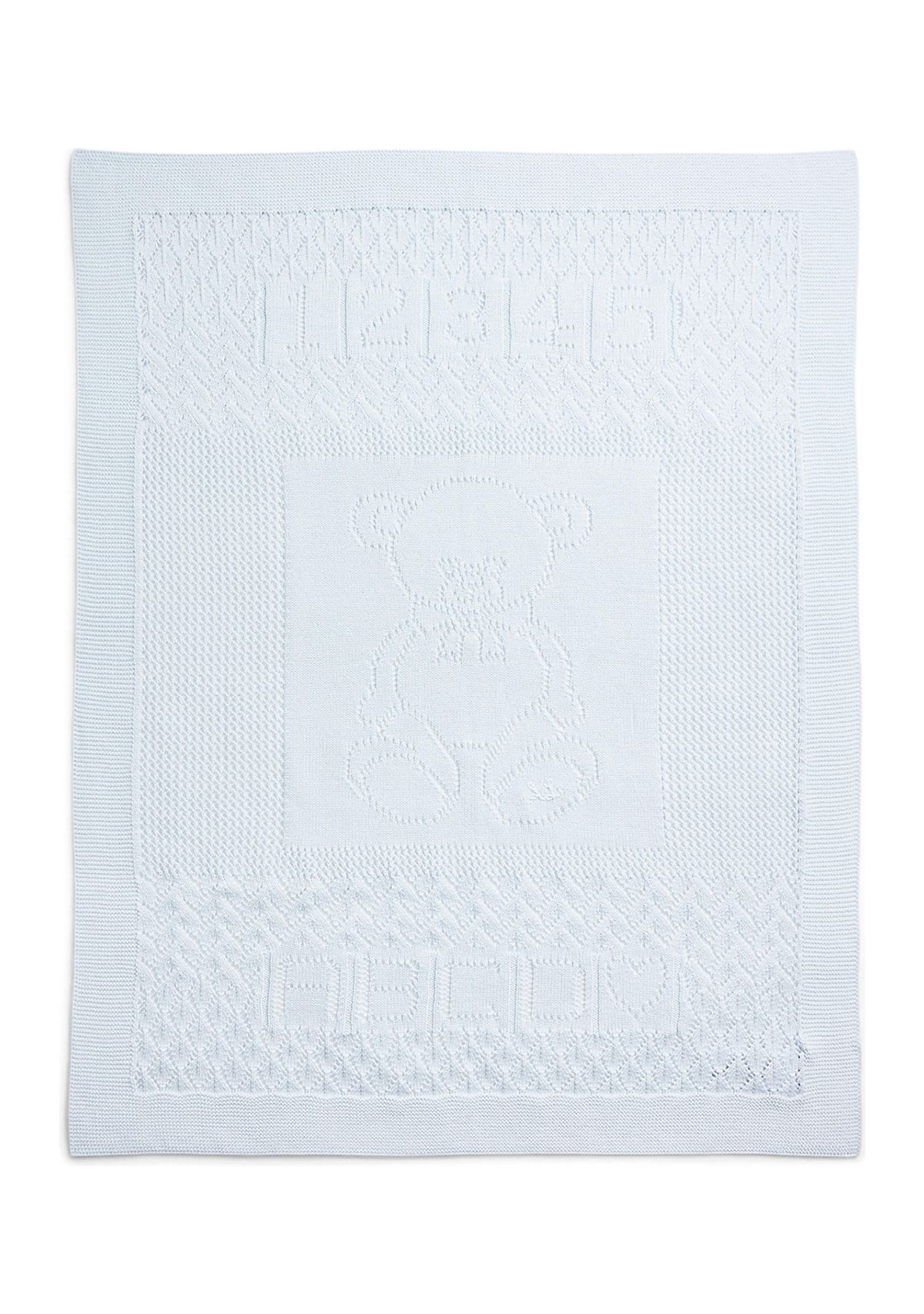 Baby Boys Pointelle Knit Organic Cotton Blanket