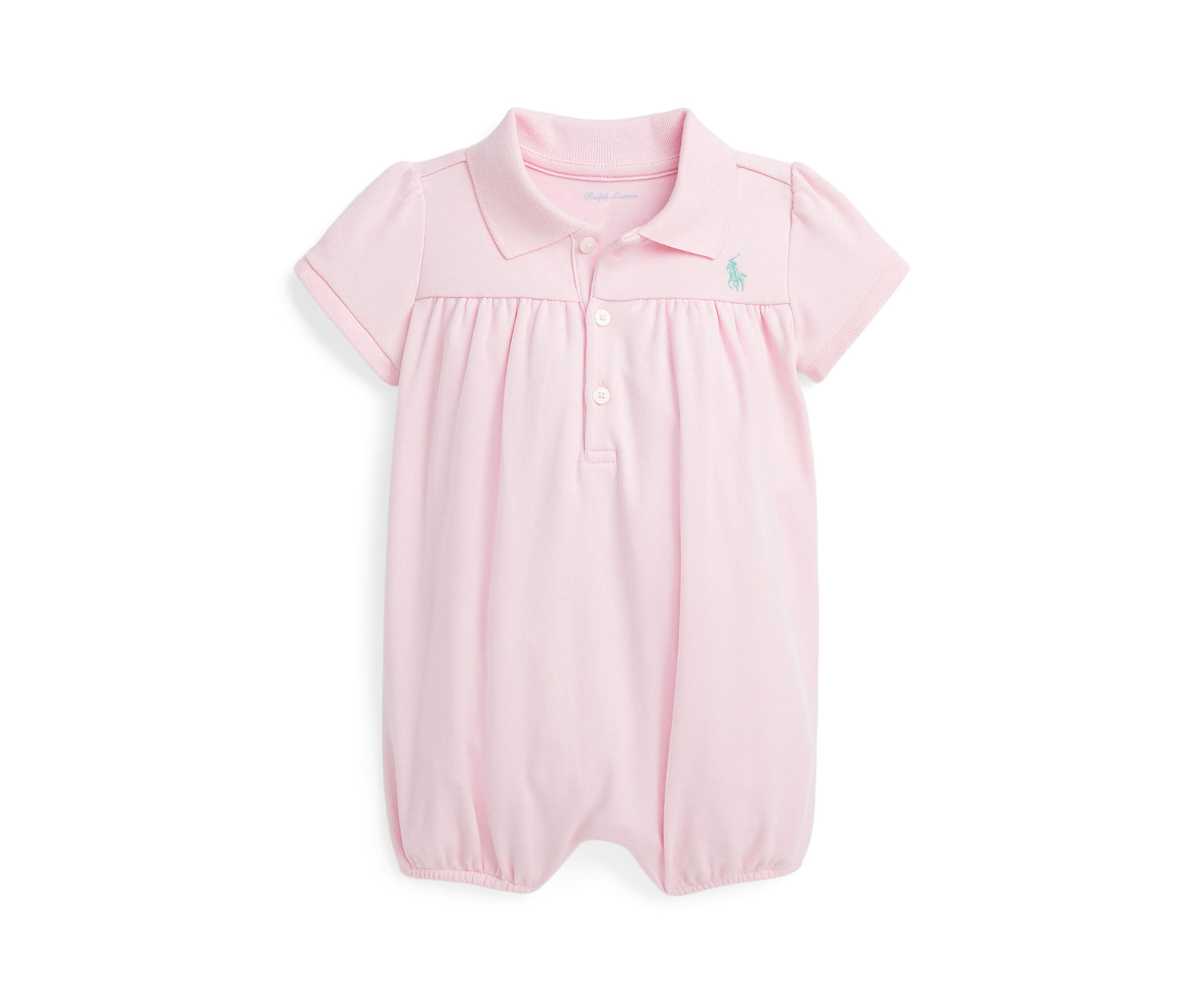 Baby Girls Cotton Interlock Bubble Shortall