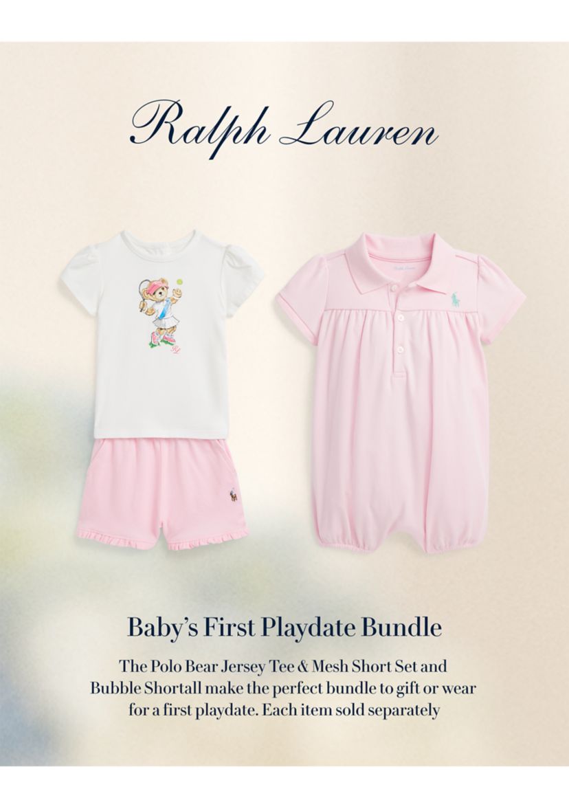 Baby Girls Cotton Interlock Bubble Shortall
