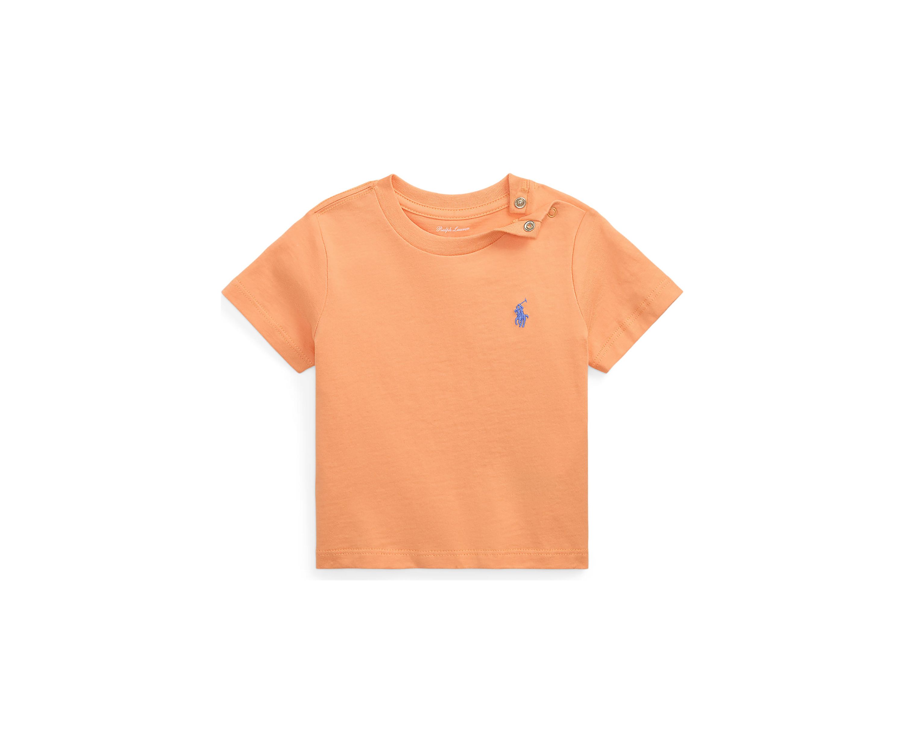 Baby Boys Cotton Jersey Crew Neck T-Shirt