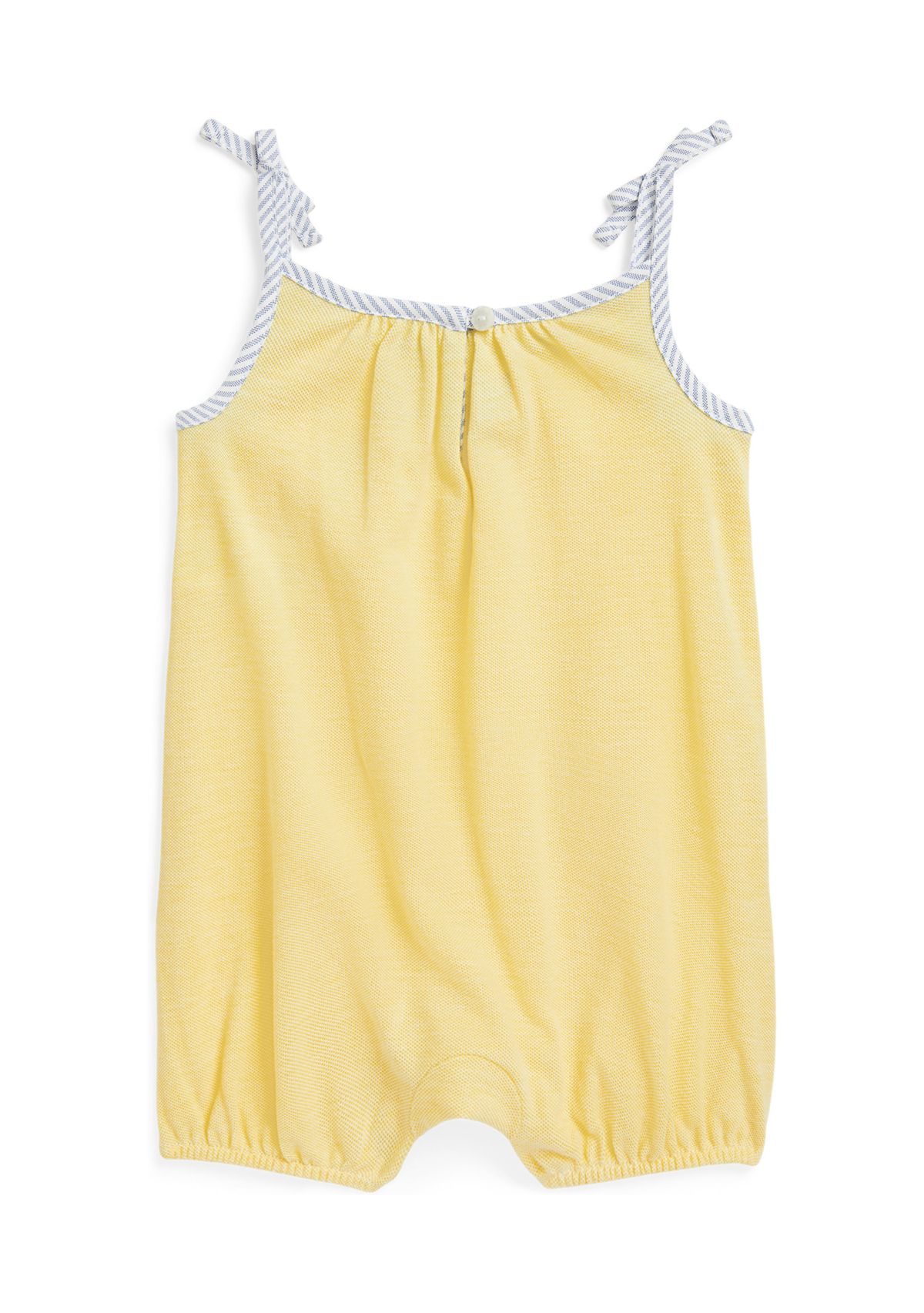 Baby Girls Knit Oxford Bubble Shortall