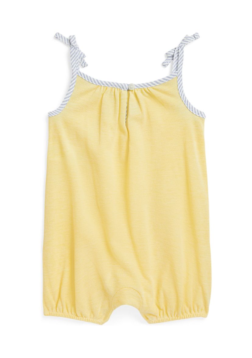 Baby Girls Knit Oxford Bubble Shortall