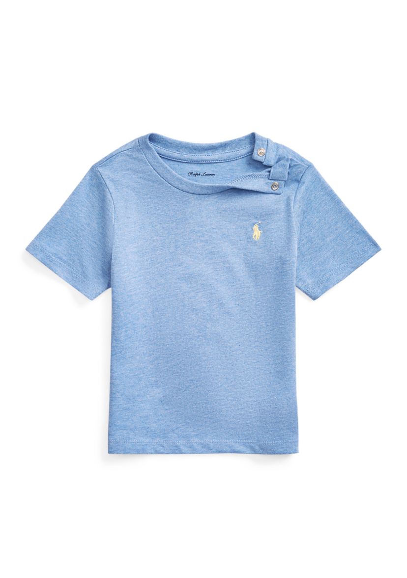 Baby Boys Cotton Jersey Crew Neck T-Shirt
