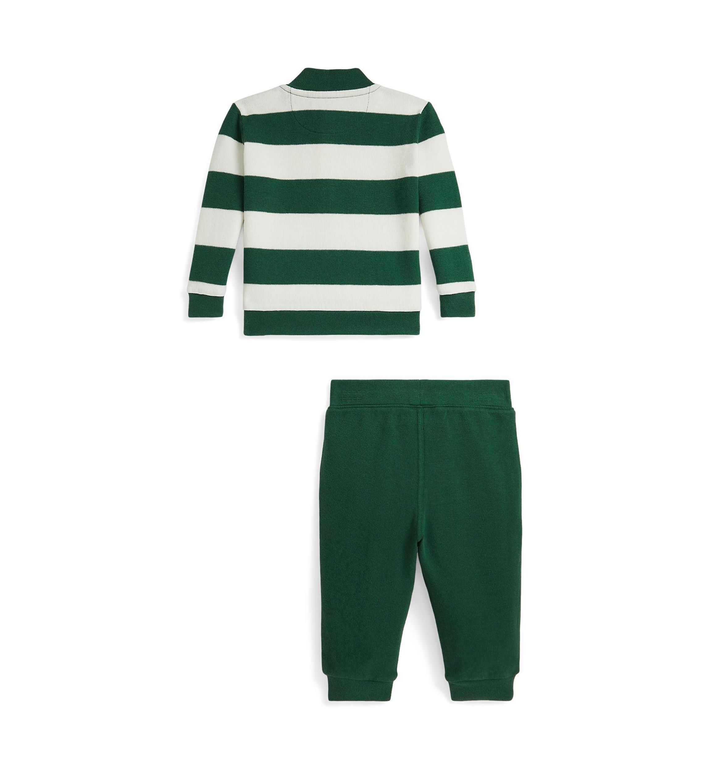 Baby Boys Striped Estate Rib Pullover & Pants Set