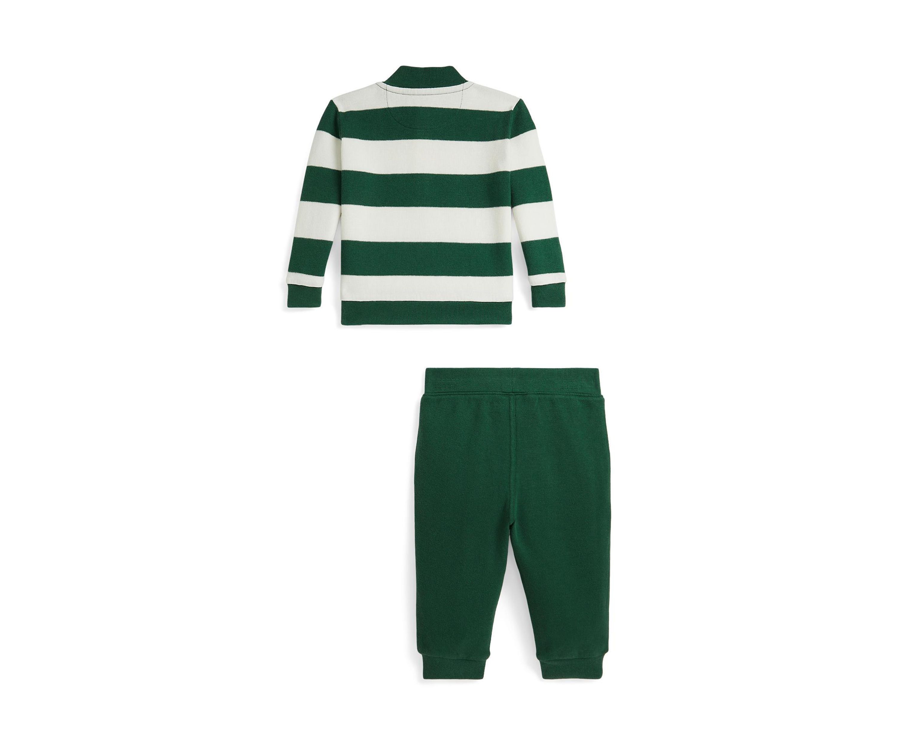 Baby Boys Striped Estate Rib Pullover & Pants Set