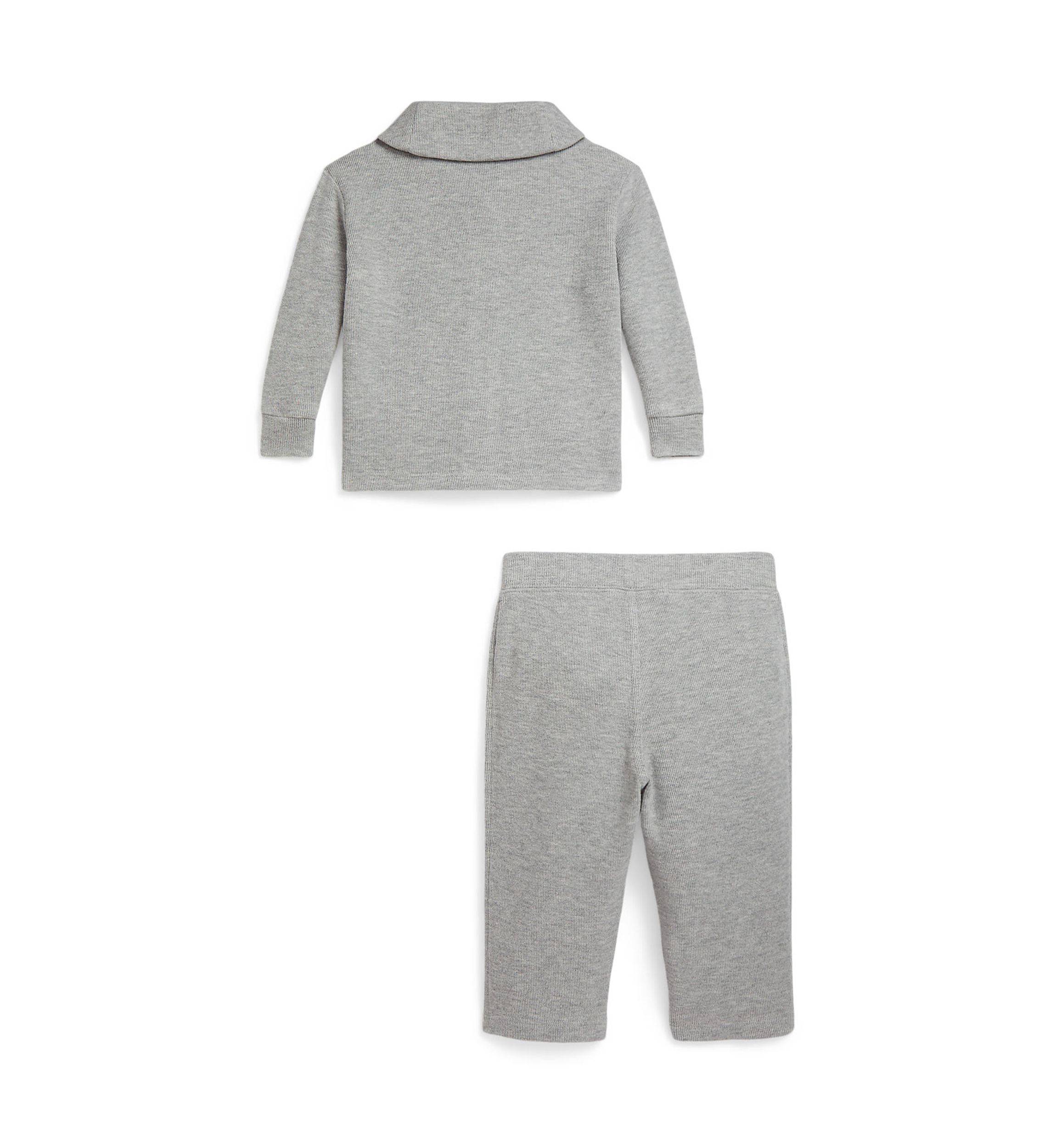 Baby Boys Estate Rib Letter Jacket & Pants Set