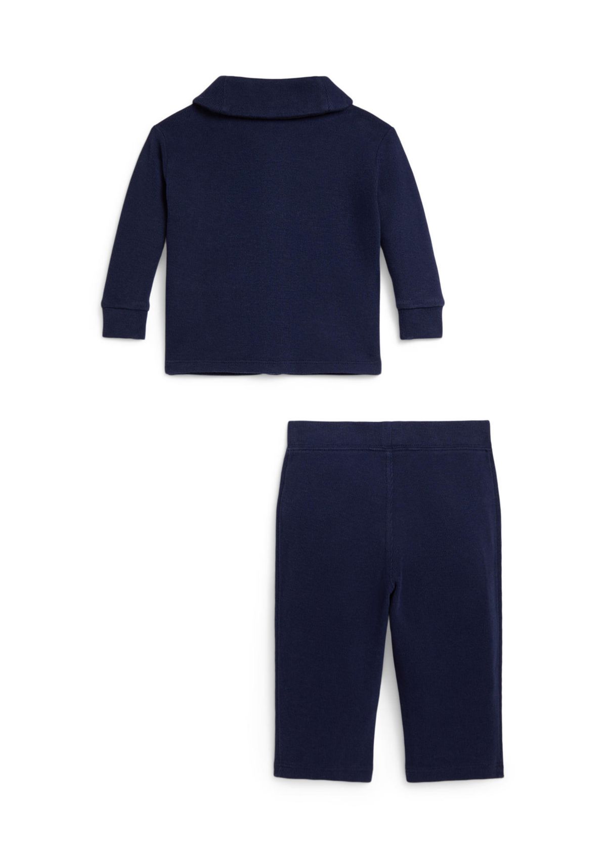 Baby Boys Estate Rib Letter Jacket & Pants Set