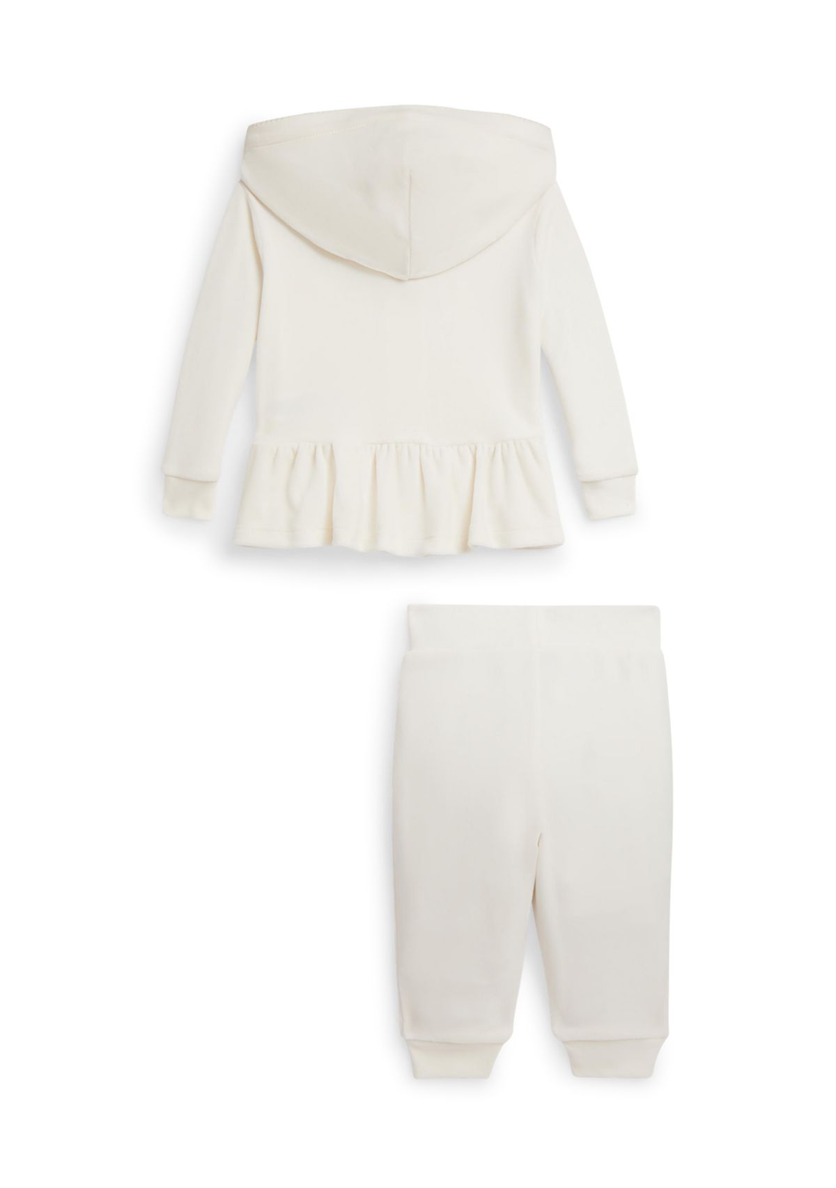 Baby Girls Velour Hoodie & Jogger Pants Set