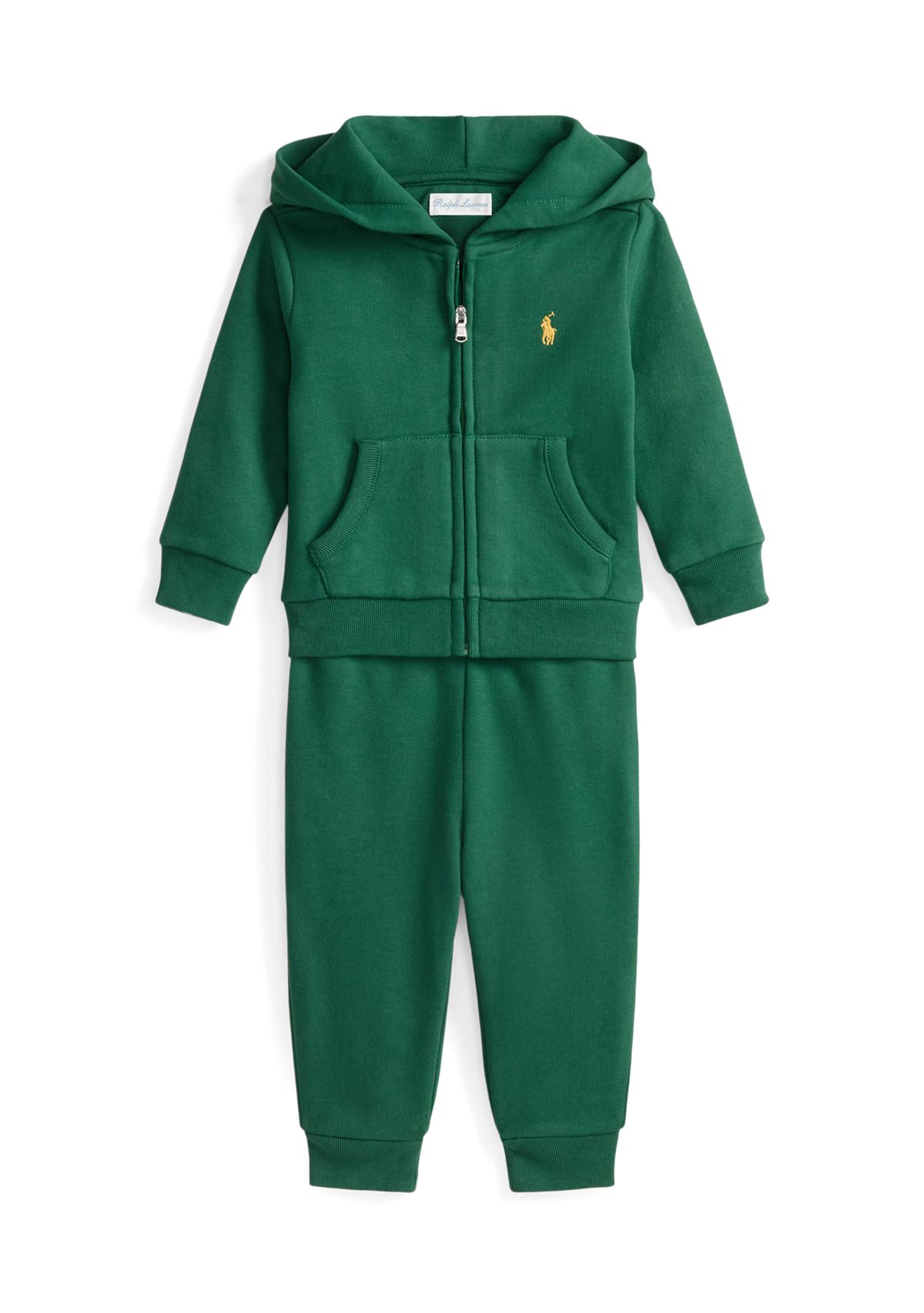 Baby Boys Fleece Full-Zip Hoodie & Pant Set