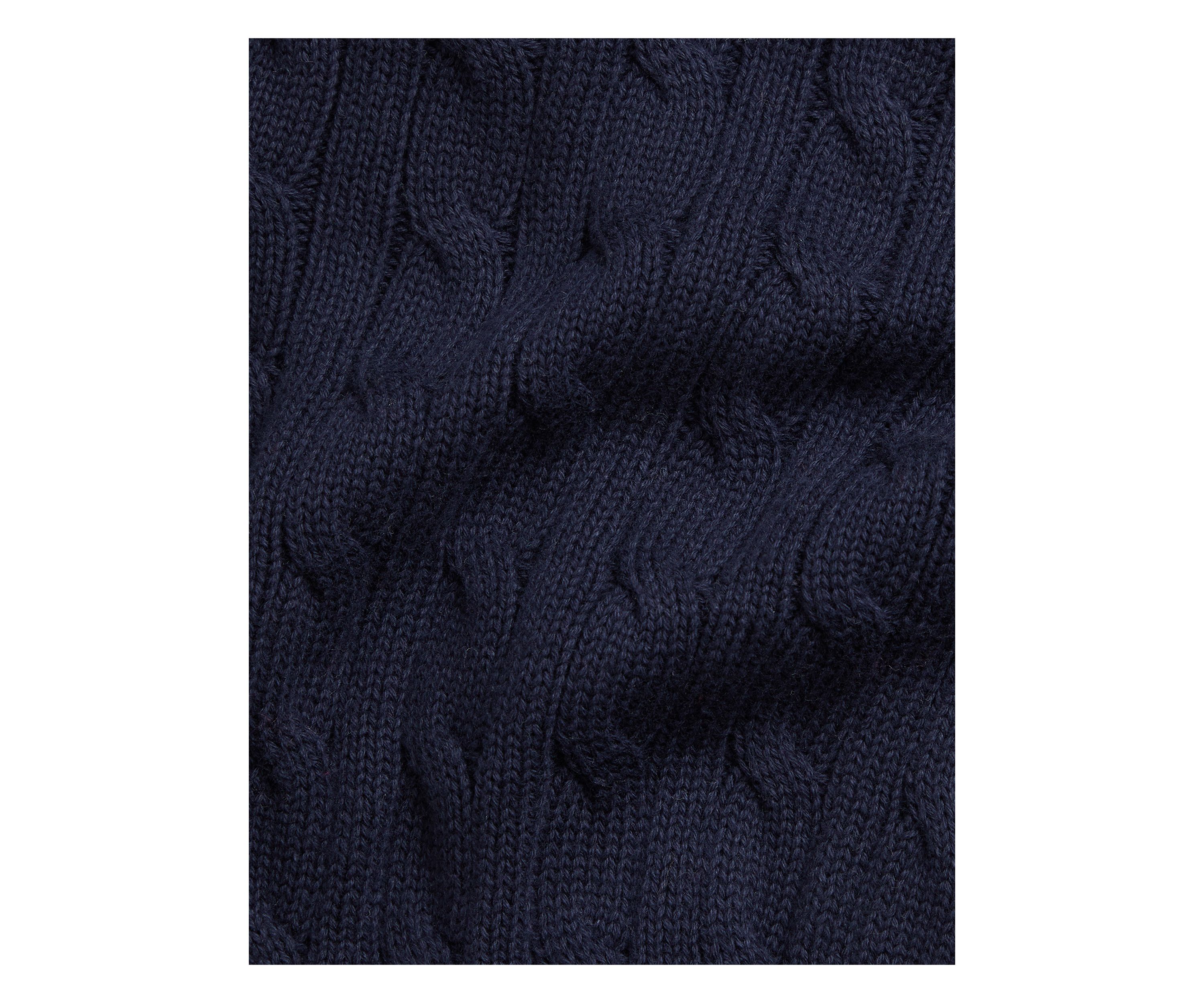 Baby Boys Cable-Knit Cotton V-Neck Cardigan
