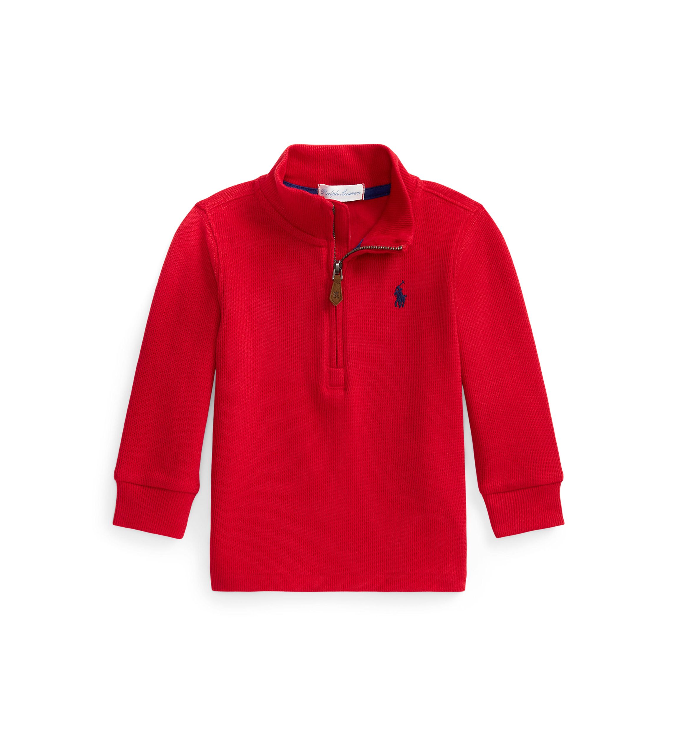 Baby Boys Estate-Rib Quarter-Zip Pullover