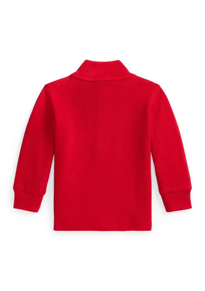 Baby Boys Estate-Rib Quarter-Zip Pullover