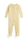 Baby Boy Cotton Interlock Footed Coverall