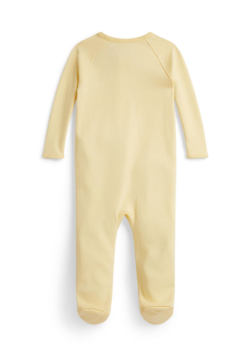 Baby Boy Cotton Interlock Footed Coverall