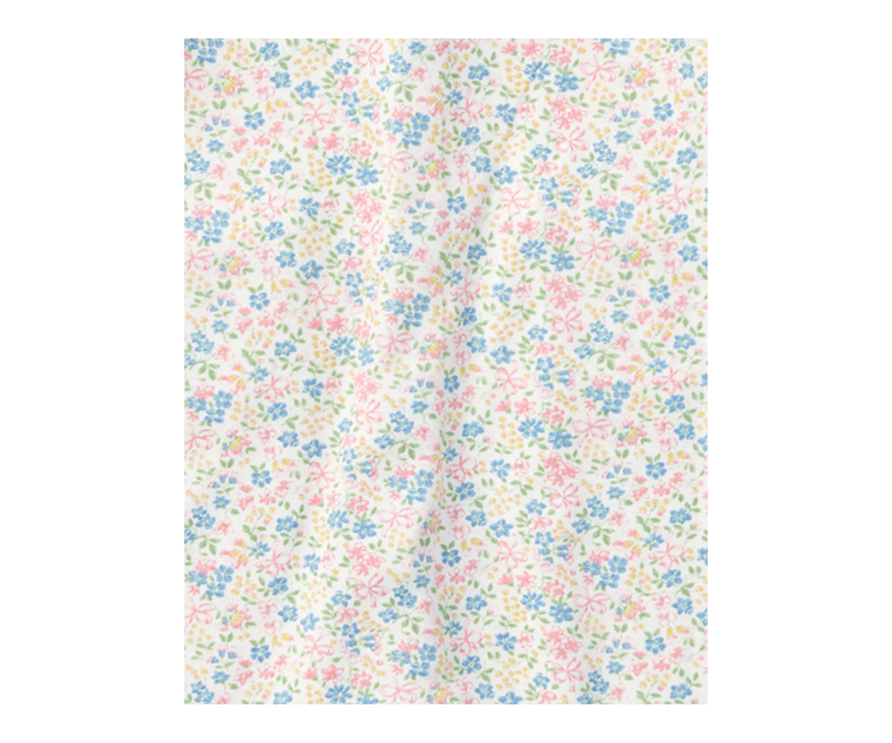 Baby Girls Floral Print Cotton Coverall