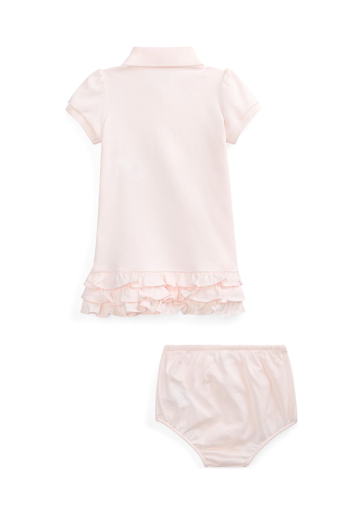 Baby Girls Ruffled Polo Dress & Bloomer