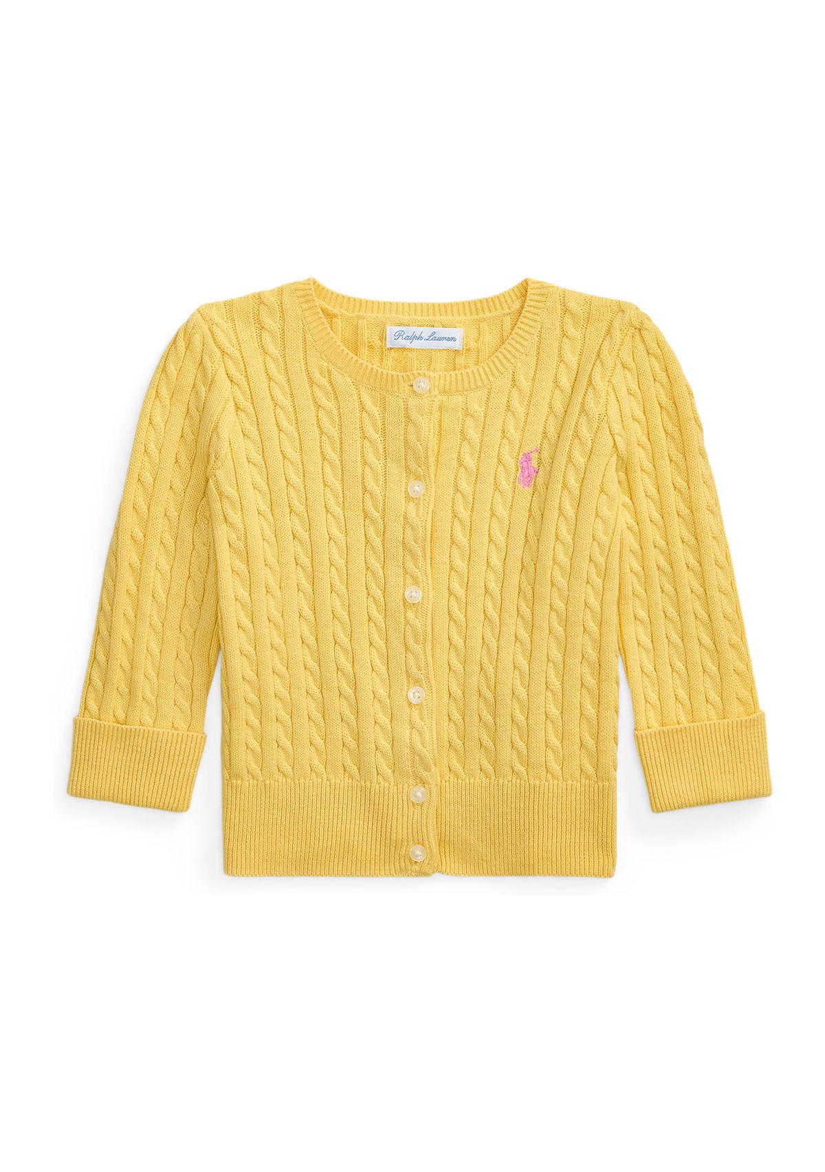 Baby Girls Mini Cable Cotton Cardigan