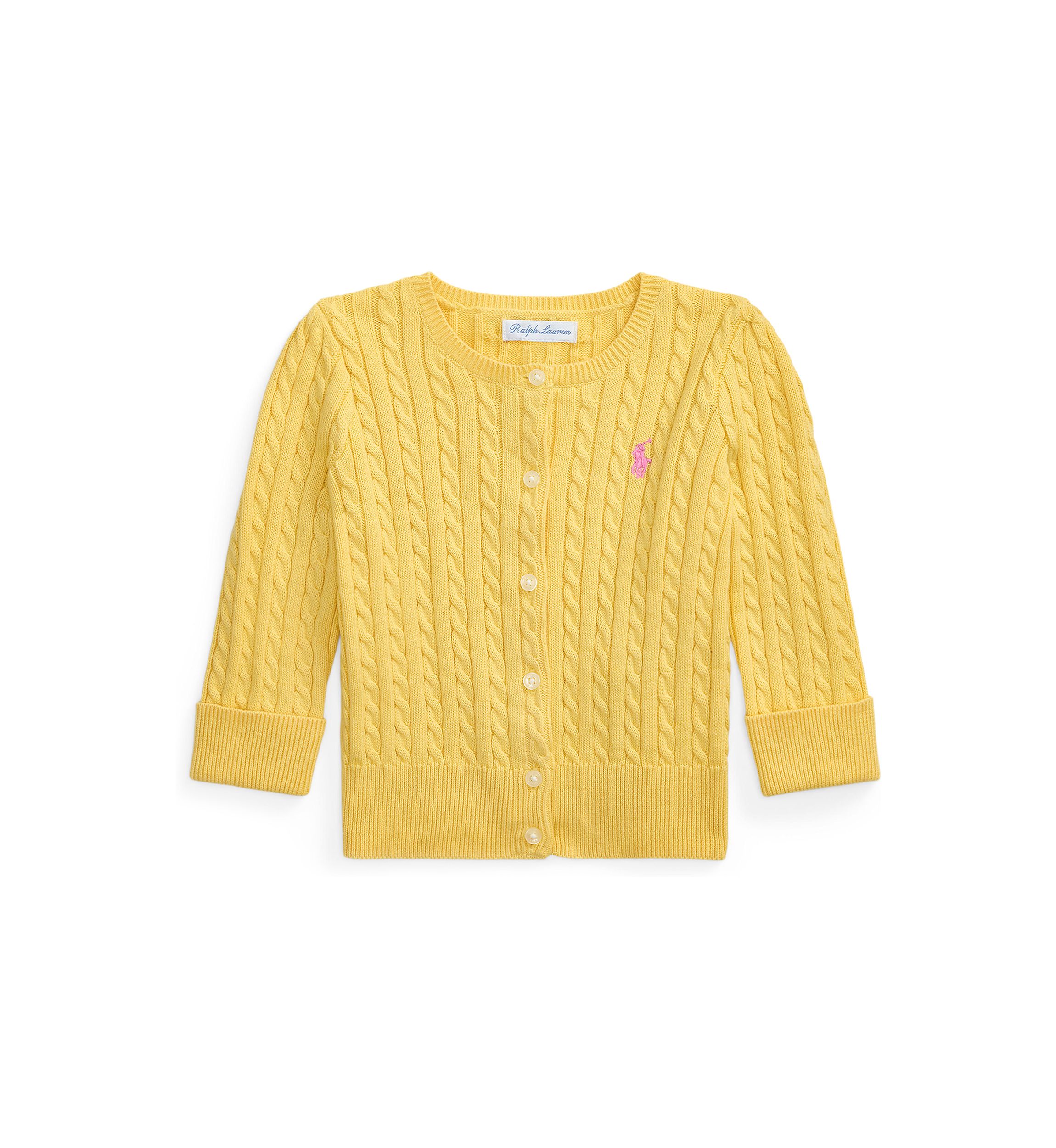 Baby Girls Mini Cable Cotton Cardigan