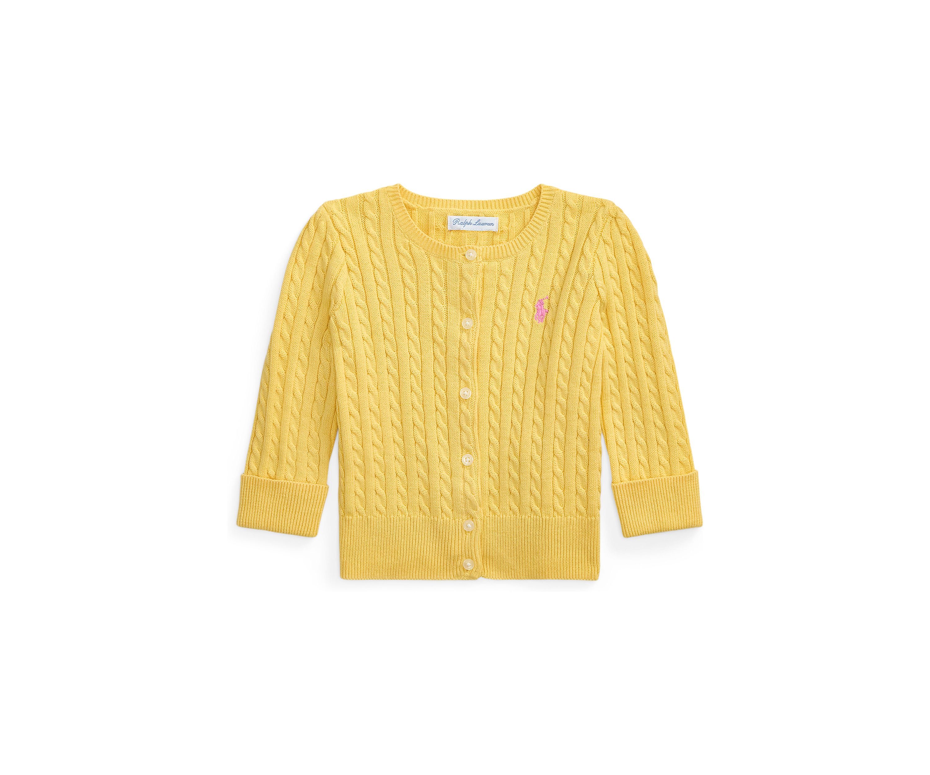 Baby Girls Mini Cable Cotton Cardigan