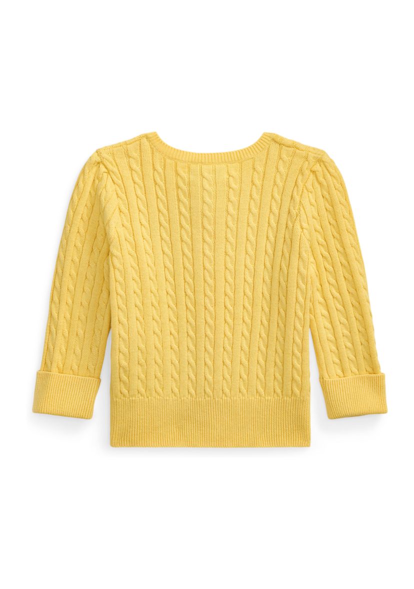 Baby Girls Mini Cable Cotton Cardigan