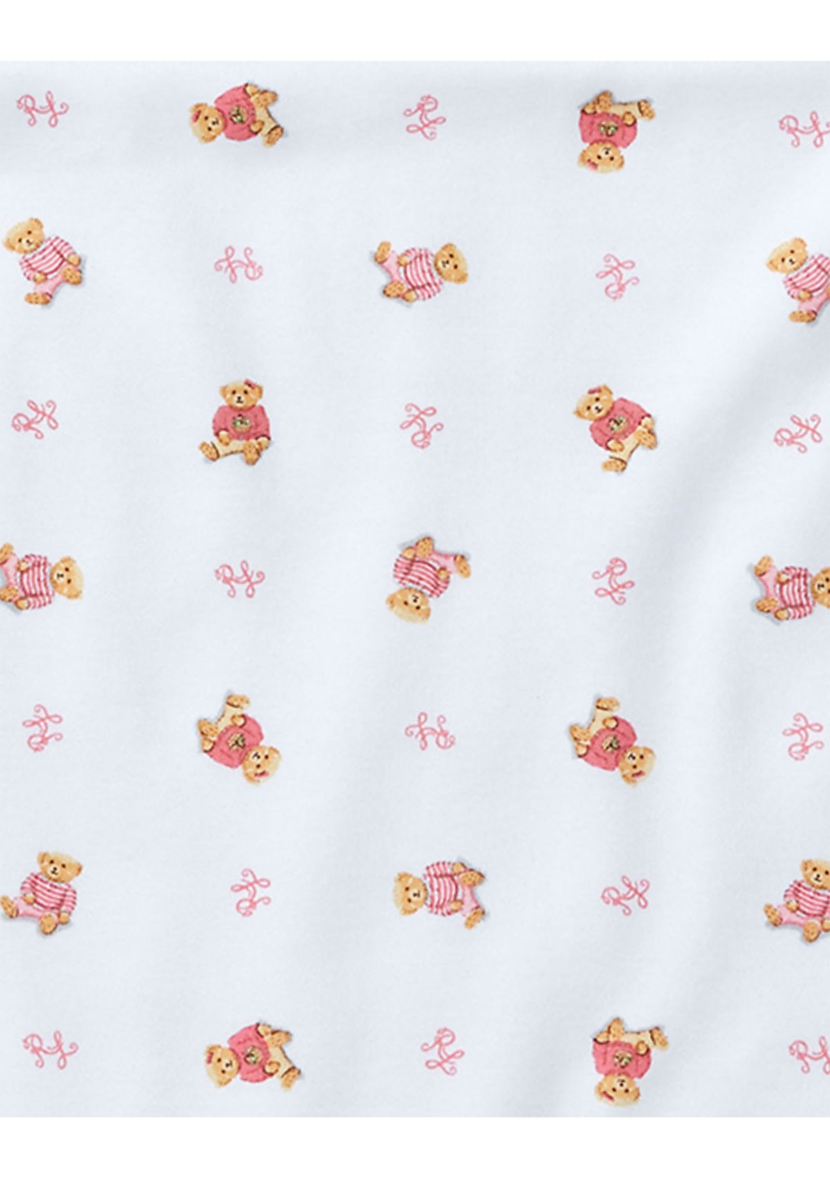 Baby Girls Bear Print Cotton Coverall 