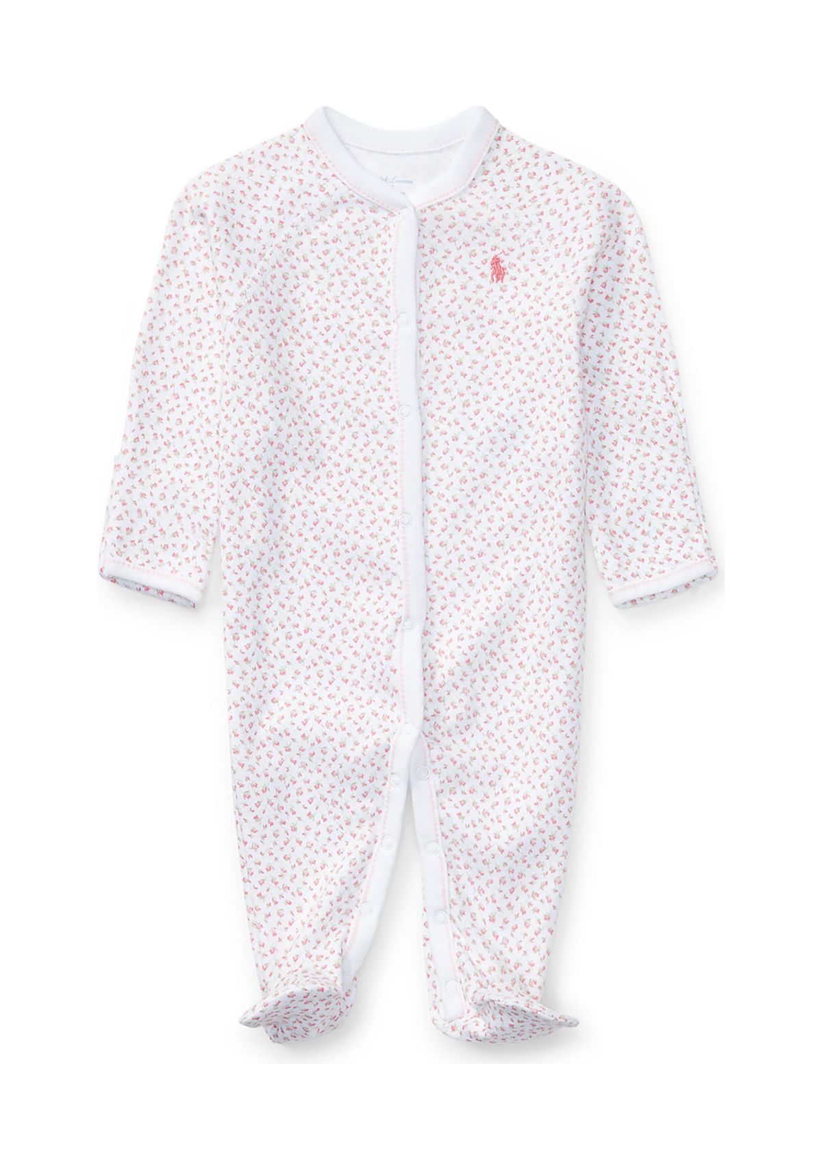 Baby Girls Floral Cotton Coverall 