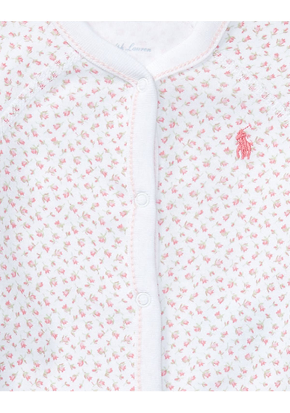 Baby Girls Floral Cotton Coverall 
