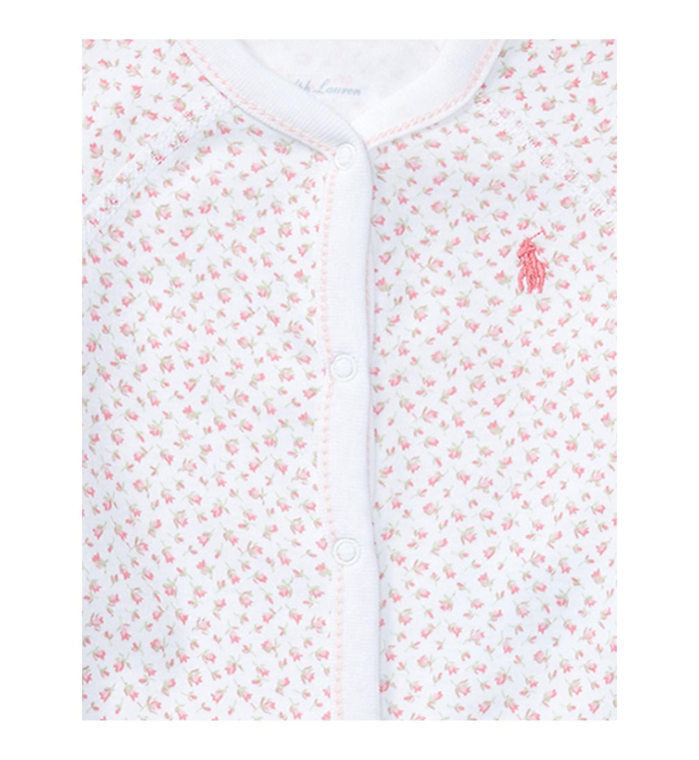 Baby Girls Floral Cotton Coverall 