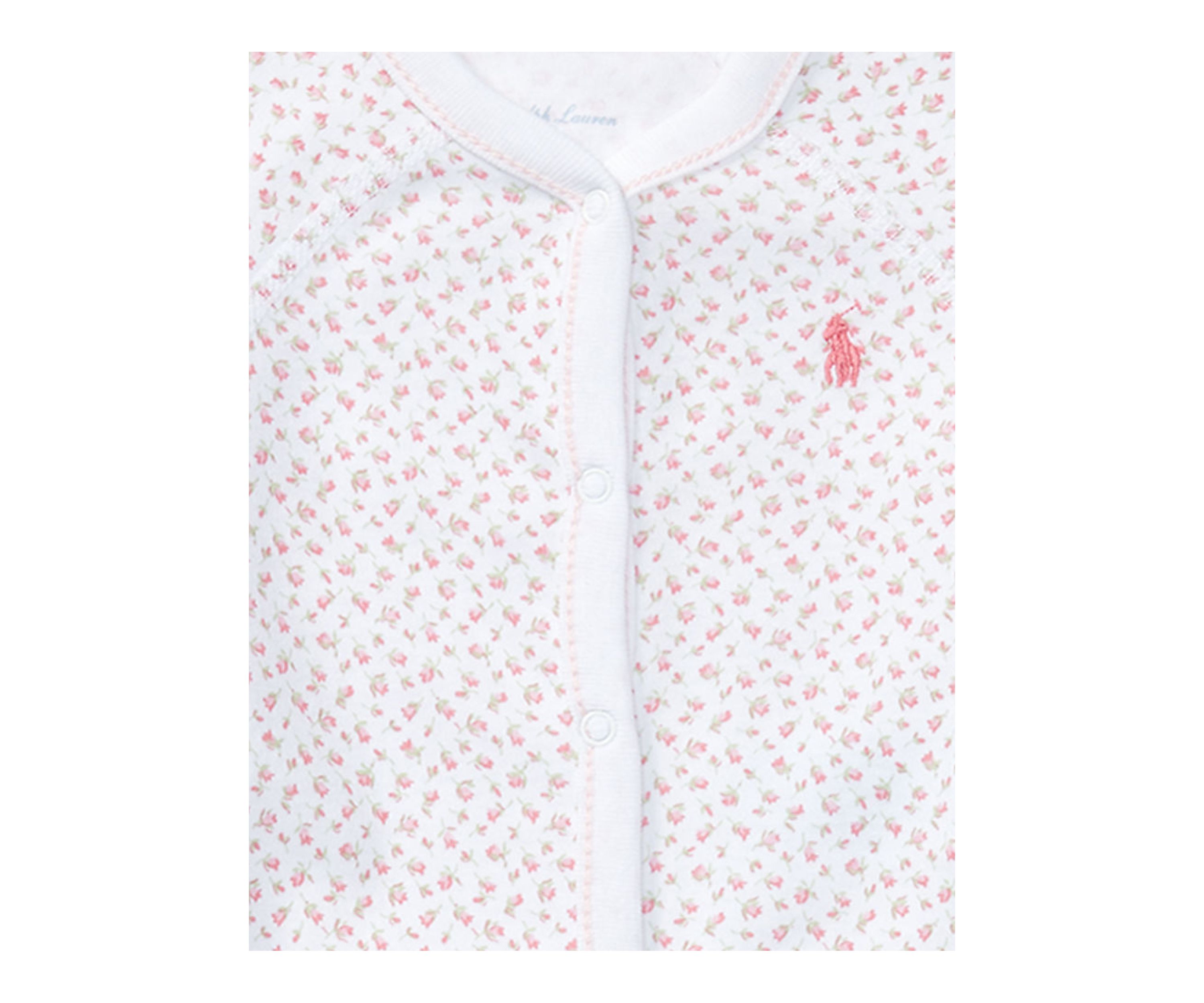 Baby Girls Floral Cotton Coverall 
