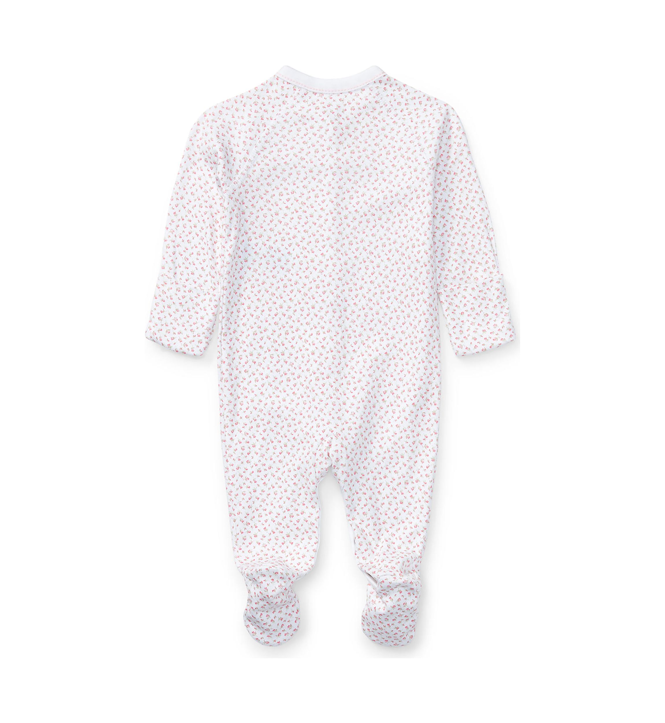 Baby Girls Floral Cotton Coverall 