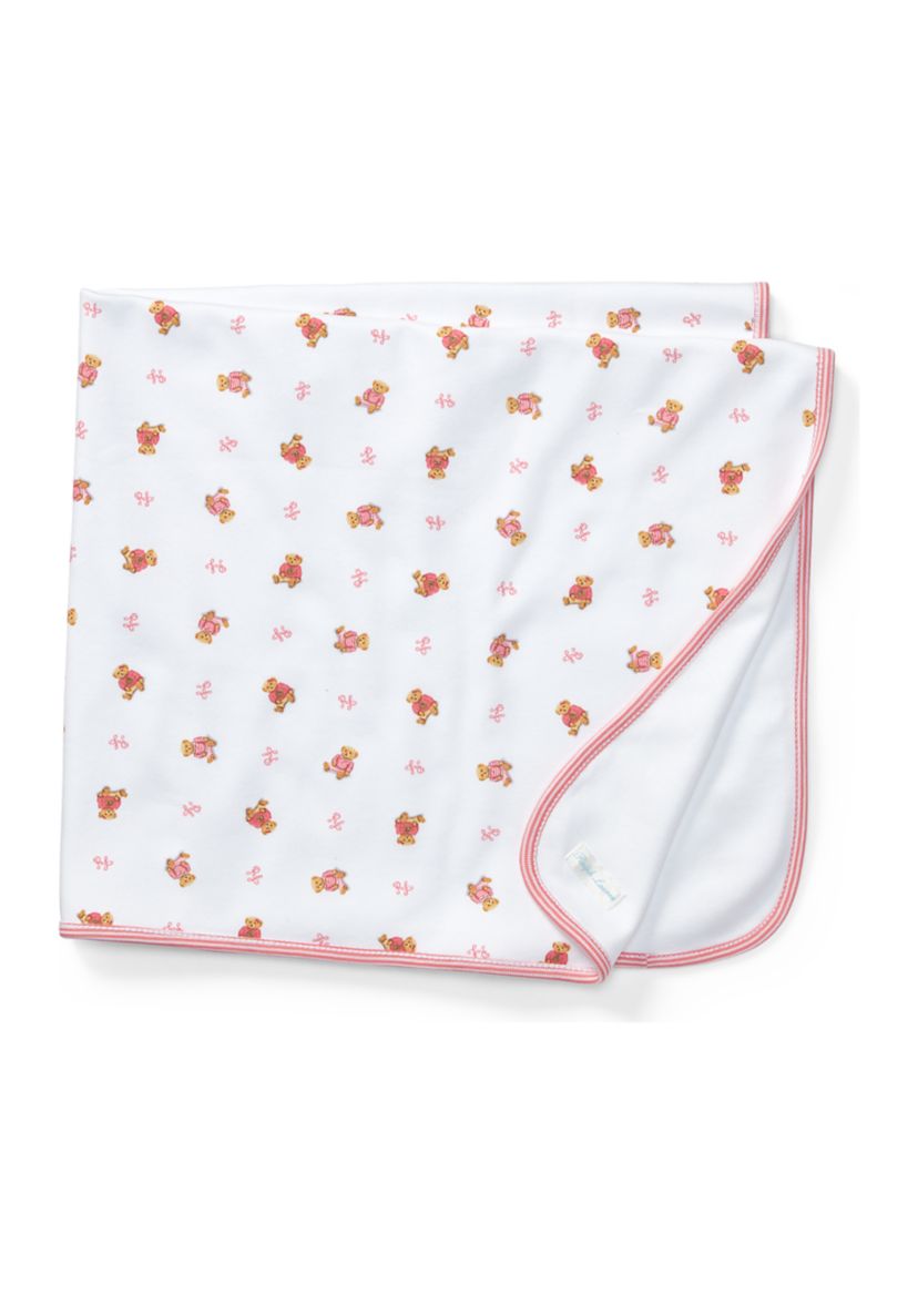  Baby Girls Polo Bear Cotton Blanket 