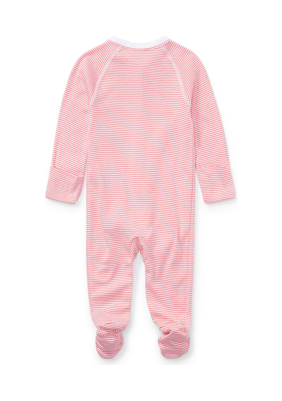 Baby Girls Striped Cotton Coverall