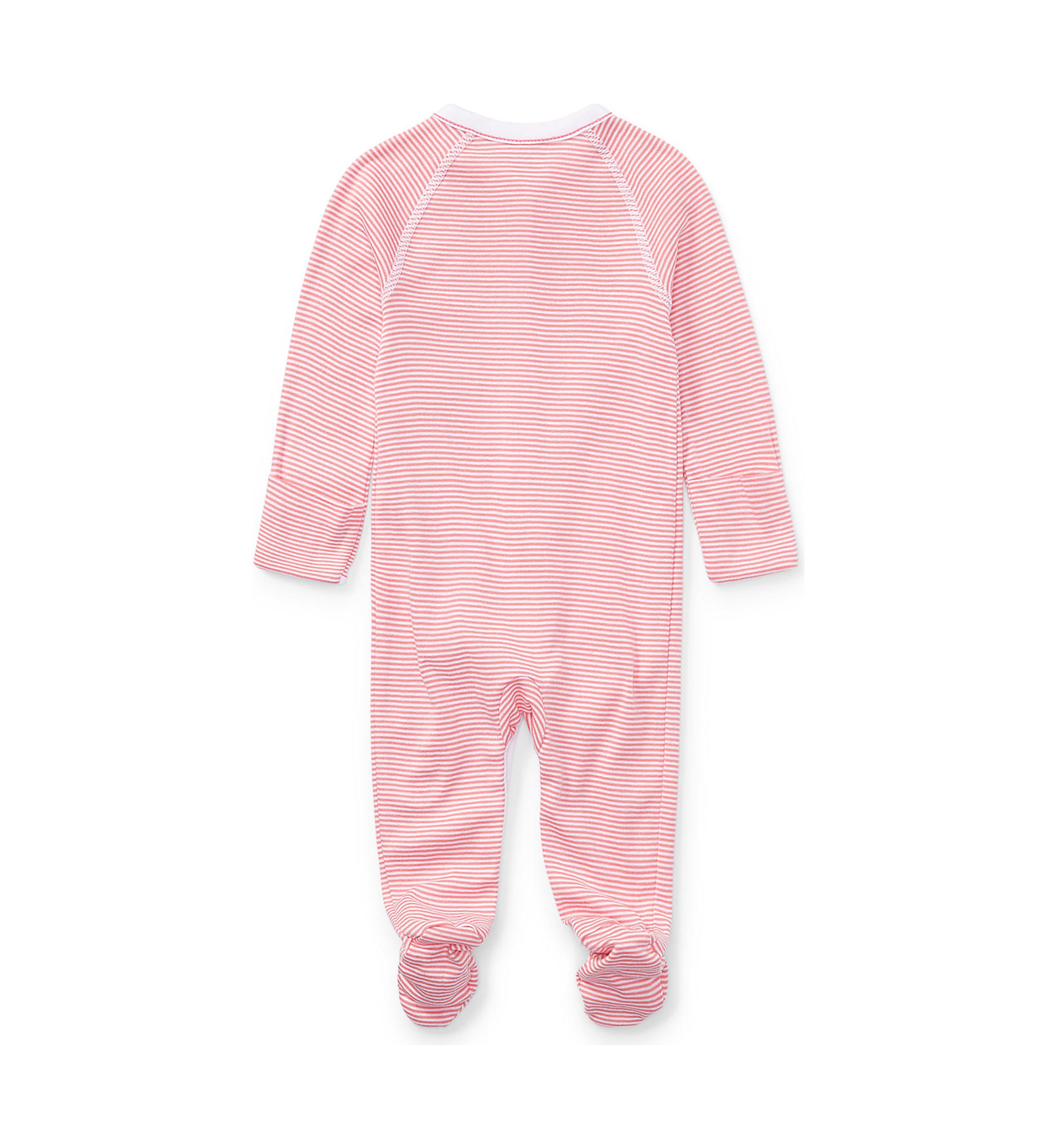 Baby Girls Striped Cotton Coverall
